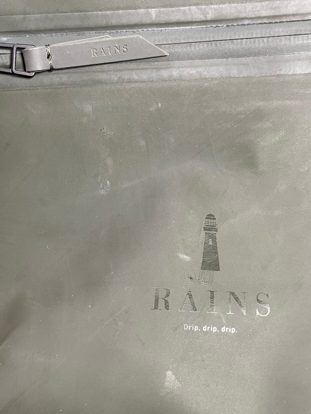RAINS rolltop Rucksack green - Picture 10 of 16